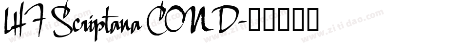 LHF Scriptana COND字体转换